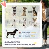 PawHut Dog Pram Dog Stroller 3 in 1 Pet Pushchair Detachable Design with Universal Wheels, Brake for Small Miniature Dogs - Black