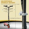 HOMCOM 120W E-Scooter Folding Electric Scooter with 12km/h Maximum Speed, Three Mode LED Headlight, Adjustable Height, Warning Bell, for Ages 7-14 Years - Red