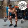 HOMCOM Set of 4 Weight Plate for 2 inch/5cm hole Dumbbell Handle Bar 15kg Dumbbell Plates Barbell Weight 2 x 5kg, 2 x 2.5kg