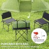 Outsunny 3 Man Camping Tent with Living Area and 2 Bedrooms, 3000mm Waterproof Family Tent with Sewn-in Groundsheet, Portable Dome Tent with Bag for Hiking, Festival, Backpacking, Green