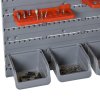 DURHAND 44 Pcs On-Wall Garage DIY Storage Unit with 28 Cubes 10 Hooks 2 Boards Screws Organisation Pegboard Tool Equipment Red