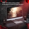 HOMCOM Gaming Desk, Carbon Fibre Covered Computer Desk, Gamer Workstation with Headphone Hook, Cup Holder and Gamepad Storage Rack