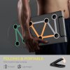 SPORTNOW Foldable Push Up Board, 11-in-1 Press Up Board, Portable Pushup Stand with Non-slip Pads for Arms, Should, Chest Building, Black