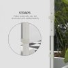 Outsunny Gazebo Side Panels with Windows and Doors, for 3x3(m) or 3x6m Pop Up Gazebo, 2 Pack Sides Replacement, White
