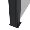 Outsunny Retractable Side Awning, Garden Privacy Screen Divider, Full Cassette Wind Breaker for Hot Tub, Balcony, Terrace, Pool, 400 x 180cm, Light Grey