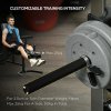 SPORTNOW Smith Machine & Cable Pulley System with Adjustable Weight Bench, Multifunction Home Gym Power Rack with Lat Pull Down System, Barbell Rack for Full Body Training, Black