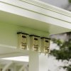 PawHut Bat Boxes, Pack of 3 Wooden Bat Houses for Outdoor, Garden, Farm, Easy for Bat to Land and Roost, Designed to Attract Bats & Easy to Hang, 18 x 6 x 22.5 cm
