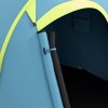 Outsunny 2 Man Pop up Tent, Camping Tent, 2000mm Waterproof with Portable Carry Bag for Fishing Hiking Backpacking, Blue