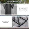 DURHAND Bike Stand, Double-sided Bike Rack Floor Stand for 6 Bicycles, Kids/Mountain/Road Bikes Garage Indoor Outdoor Use