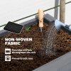 Outsunny Wooden Raised Garden Bed, Elevated Planter Box with Bed Liner, Drainage Holes and Storage Shelf, Raised Planter for Vegetables, Flowers, Herbs, 100 x 30 x 71 cm, Grey