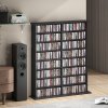 HOMCOM 720 CD/396 DVD Storage Unit, 396 Blu-ray Media Storage Shelf with 16 Compartments and 12 Adjustable Shelves, CD Tower for Living Room, Bedroom, Office