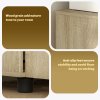 Vinsetto Filing Cabinet with Locking Doors & Shelves, 2-Tier Lockable Storage Cabinet with 2 Keys for Home Office, 80W x 40D x 80H cm, Oak