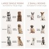 PawHut Dog Crate Furniture for Large Dog, Double Dog Cage for Small Dogs with Divider, Sliding Doors - White
