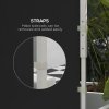 Outsunny Gazebo Side Panels with Windows and Doors, for 3x3(m) or 3x6m Pop Up Gazebo, 2 Pack Sides Replacement, Black