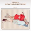 Outsunny Double Air Bed with Foot Pump and Carry Bag, Inflatable Mattress for Guest, Camping, Travel, 195 x 140 x 10cm, White