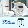 HOMCOM Bath Chair Shower Seat Safety Bathroom Elderly Aids Adjustable Positions
