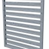 Outsunny Set of 2 Wall Mounted Plant Stand with Trellis, 170cm Wooden Plant Rack with Hanging Planter Shelves and Slatted Trellis for Climbing Plants, for Patio, Balcony, Porch, Grey