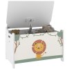 AIYAPLAY Toy Box with Lid, Toy Chest with Safety Hinges for Kids Boys Girls, Kids Storage Box for Living Room, Playroom, Nursery, Bedroom, Green