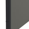 Outsunny Retractable Side Awning, Garden Privacy Screen Divider, Full Cassette Wind Breaker for Hot Tub, Balcony, Terrace, Pool, 400 x 160cm, Dark Grey