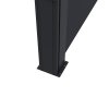 Outsunny Retractable Side Awning, Garden Privacy Screen Divider, Full Cassette Wind Breaker for Hot Tub, Balcony, Terrace, Pool, 400 x 180cm, Black