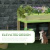 Outsunny 91cm x 51cm x 76cm Raised Garden Bed with Legs and Storage Shelf, Elevated Wooden Planter Box, Gardening Standing Growing Bed for Backyard, Patio, Balcony