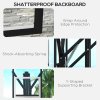 SPORTNOW Portable Basketball Hoop and Stand, Six-Level Height with Quick Lift, Shatter-Resistant Backboard and Wheels, Freestanding Basketball Hoop System for Junior, Adults - 2.35-3.05m