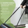 DURHAND 38L Heavy Duty Water or Sand Filled Garden Steel Lawn Roller Drum 50cm Black
