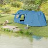 Outsunny Double Air Bed with Foot Pump and Carry Bag, Inflatable Mattress for Guest, Camping, Travel, 195 x 140 x 10cm, White