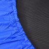 HOMCOM 91 Mini Fitness Trampoline Home Gym Yoga Exercise Rebounder Indoor Outdoor Jumper with Safety Pad, Support Up to 100 KG, Blue and Black
