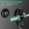 SPORTNOW Olympic Weight Plates Set, Metal and Rubber Bumper Plates Weights Discs with 2