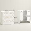 HOMCOM Under Sink Bathroom Cabinet, Under Sink Cabinet with Adjustable Shelf and Open Compartment for Basin with or without Pedestal, 60 x 30 x 60cm, White