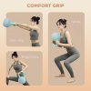 SPORTNOW Soft Kettlebell, 6kg Kettle Bell with Non-Slip Handle for Home Gym Weight Lifting and Strength Training, Grey and Green