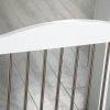 PawHut Foldable Dog Gate, Freestanding Pet Gate, Dog Barrier with Two Support Feet, for Doorways, Stairs, Halls - White