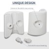 Outsunny 4 Pack 36 kg Gazebo Weights, Canopy Tent Weights with Rapid Clip, Gazebo Leg Weights Fill with Sand or Water, White