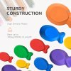 Outsunny Kids Balance Stepping Stones 11-Piece Fish Shape Non-Slip Obstacle Course Stackable Balance Blocks Exercise Toddler Balance for Indoors and Outdoors - Multicoloured