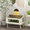 PawHut 111L Reptile Vivarium Terrarium with Tempered Glass Windows, Openable Top for Snake Lizards, Horned Frogs, Chameleons, Hamsters, Gerbils, 80 x 50 x 60cm