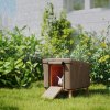 PawHut Rabbit Hutch Cover, Guinea Pig Hutch Cover, for Model X-D2-0047 & Similar Models, 43 x 52 x 37cm, Brown