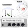 Outsunny Pop up Canopy Weight Set of 4, Heavy Duty Sand Fillable Tent Leg Weights for Marquee Party Tent Canopy, Total 20kg