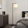 HOMCOM LED Floor Lamp, Stepless Dimmable Reading Standing Lamp with Magnetic Remote Control and 11 Colours Temperature & 11 Brightness Levels, 60 Min Timer for Living Room, Bedroom, Office, Black