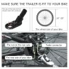 PawHut Dog Bike Trailer, 2 in 1 Dog Stroller for Large Dogs with Hitch, Quick-release 20