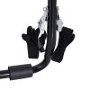 HOMCOM Foldable 3 Bike Carrier Rear Hitch Mount Bicycle Rack W/ Straps Car Trunk SUV Travel Transit
