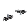 HOMCOM 6.5FT/2000mm Modern Sliding Barn Door Closet Hardware Track Kit Aluminium Track System Unit For Single Wooden Door
