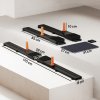 SPORTNOW Push Up Board Set of 2, Portable Press Up Board with Dual Glide Rails, Knee Pad, Pushup Stand Pilates Reformer Machine for Home Gym, Multifunctional Workout Equipment for Men & Women