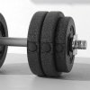 HOMCOM 30KG Adjustable Weights Dumbbells Set, Dumbbell Hand Weights for Home Office Gym Body Fitness Lifting Training, Black