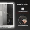 HOMCOM Bluetooth Bathroom Mirror with LED Lights, Illuminated Backlit Wall Mounted Vanity Mirror with 3 Colours Dimmable, Clock, Anti-Fog, Memory & Touch Switch, IP44