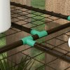 Outsunny 3 Tier Lean-to Mini Greenhouse with Reinforced Plastic Cover, Portable Indoor Outdoor Green House with 2 Roll-up Doors and 6 Wire Shelves, 151H x 143W x 46Dcm, Clear