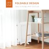 PawHut Freestanding Dog Gate, Foldable Pet Fence, Indoor Barrier, Stair Gate with Support Feet, 155 x 76 cm, White