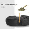 Outsunny Gazebo Weights Set of 4, 12KG Weights for Gazebo Legs with Reinforce Pins and Carry Belt, for Gazebos Shelters Marquees Tents