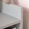 HOMCOM Kids Bookcase, 3 Tier Toy Organiser Storage Unit BookShelf with 3 Non-woven Fabric Drawers, Anti-tip Device, for Bedroom, Children