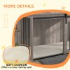 PawHut Dog Crate Furniture, Dog House Furniture Style for Extra Large Breeds, Pet Kennel with Removable Cushion for Indoor Use, 118 x 60 x 73 cm, Brown